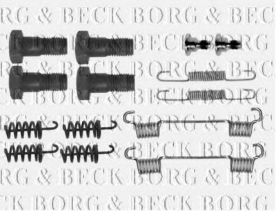 BORG & BECK bbk6237 -  Комплектующие, колодки дискового тормоза